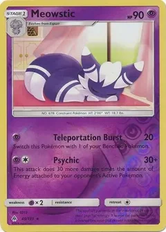 Meowstic Reverse Holo 45
