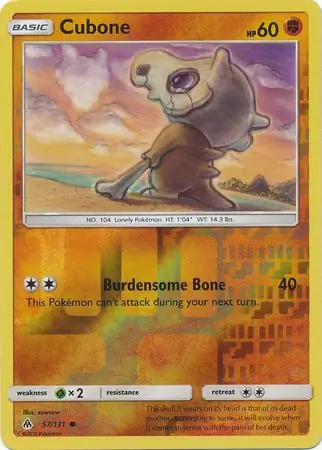 Cubone Reverse Holo