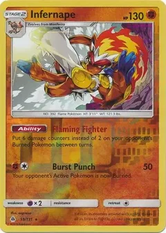 Infernape Reverse Holo 59