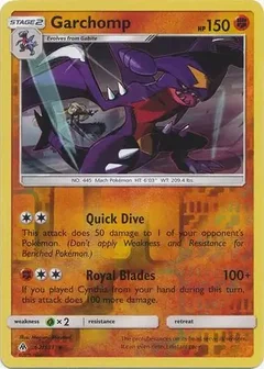 Garchomp Reverse Holo 62