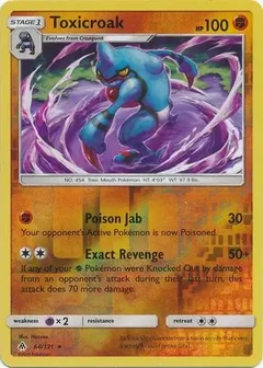 Toxicroak Reverse Holo 64