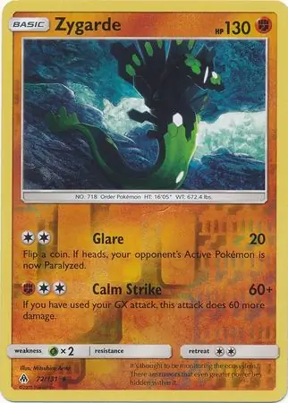Zygarde Reverse Holo