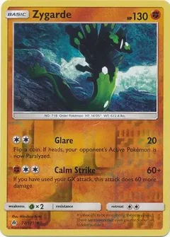 Zygarde Reverse Holo 72