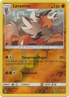 Lycanroc Reverse Holo 76
