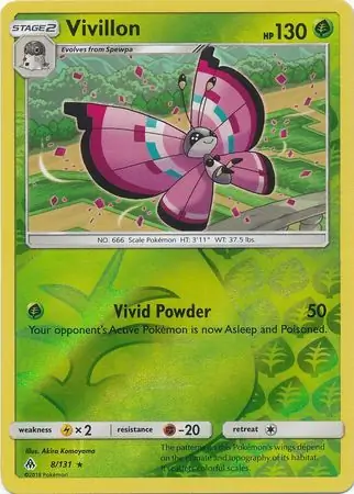 Vivillon Reverse Holo