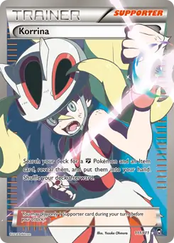 Full Art Korrina, Furious Fists #111 Pokémon card