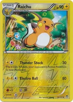 Raichu Reverse Holo 28