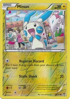 Minun Reverse Holo 32