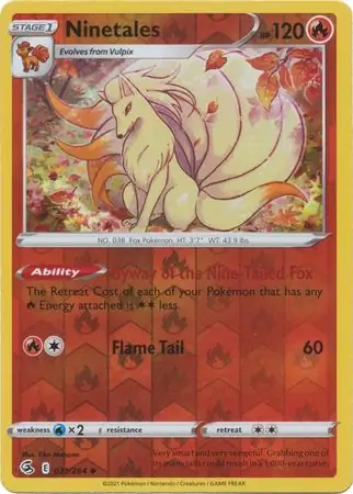 Ninetales Reverse Holo
