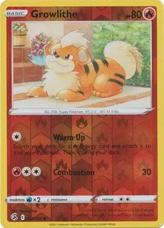 Growlithe Reverse Holo 032