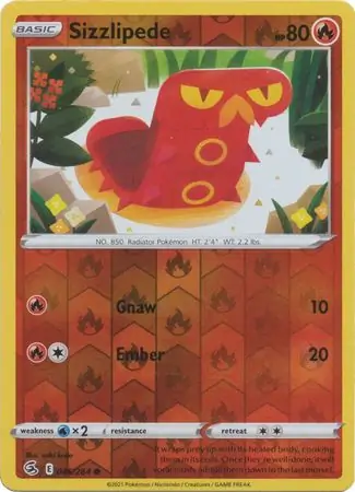 Sizzlipede Reverse Holo