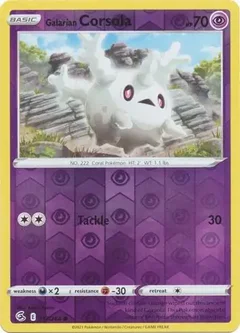 Galarian Corsola Reverse Holo 117