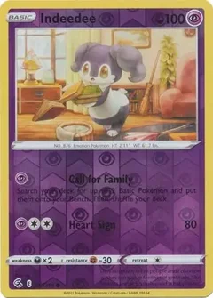 Indeedee Reverse Holo 127