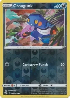 Croagunk Reverse Holo 165