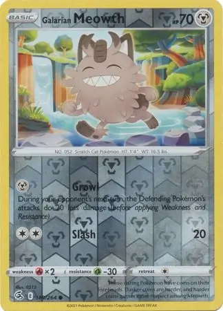 Galarian Meowth Reverse Holo