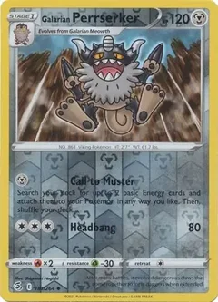 Galarian Perrserker Reverse Holo 181