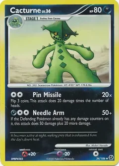 Cacturne Reverse Holo 34