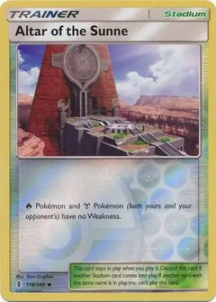 Altar of the Sunne Reverse Holo 118