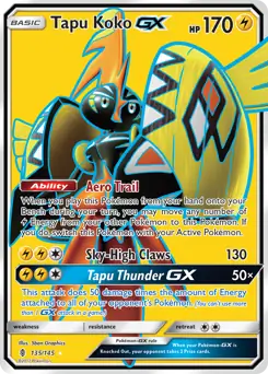 Full Art Tapu Koko GX