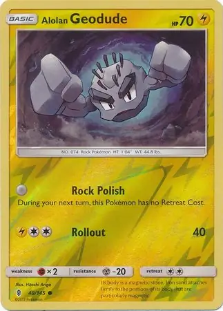Alolan Geodude Reverse Holo