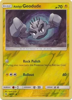 Alolan Geodude Reverse Holo 40