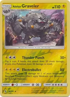 Alolan Graveler Reverse Holo 41