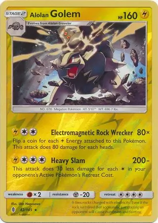 Alolan Golem Reverse Holo