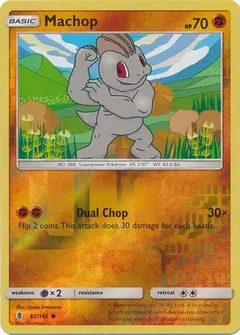 Machop Reverse Holo 62