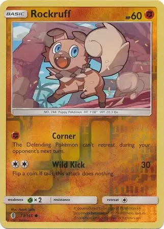 Rockruff Reverse Holo