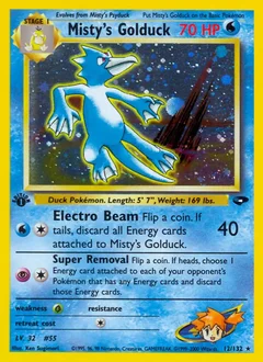 Misty's Golduck Holo 12