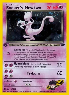 Rocket's Mewtwo Holo 14