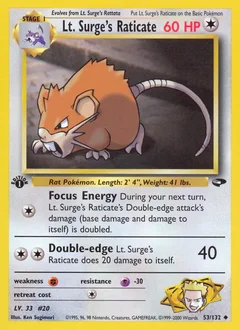Lt. Surge's Raticate 53