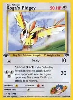 Koga's Pidgey 80