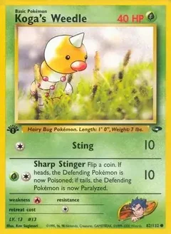 Koga's Weedle 82