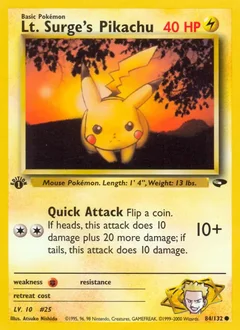 Lt. Surge's Pikachu 84