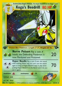 Koga's Beedrill Holo 9