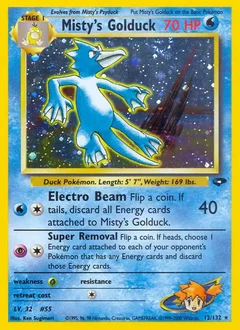 Misty's Golduck Holo 12