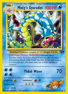 Misty's Gyarados Holo 13