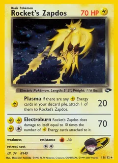 Rocket's Zapdos Holo 15