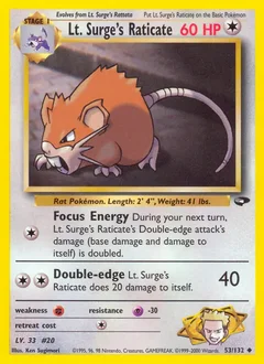 Lt. Surge's Raticate 53