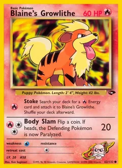 Blaine's Growlithe 62