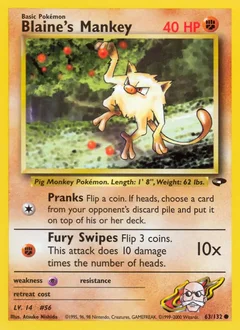 Blaine's Mankey 63