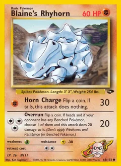 Blaine's Rhyhorn 65