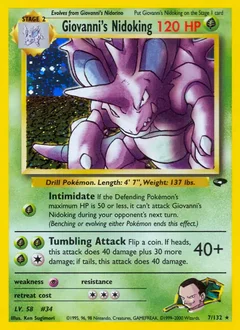 Giovanni's Nidoking Holo 7