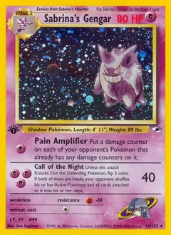 Sabrina's Gengar Holo 14