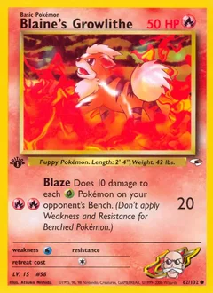 Blaine's Growlithe 62