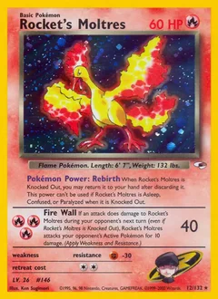 Rocket's Moltres Holo 12