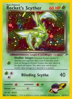 Rocket's Scyther Holo 13