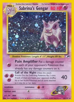 Sabrina's Gengar Holo 14