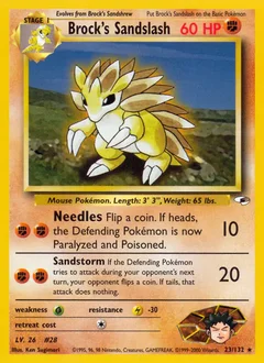 Brock's Sandslash 23
